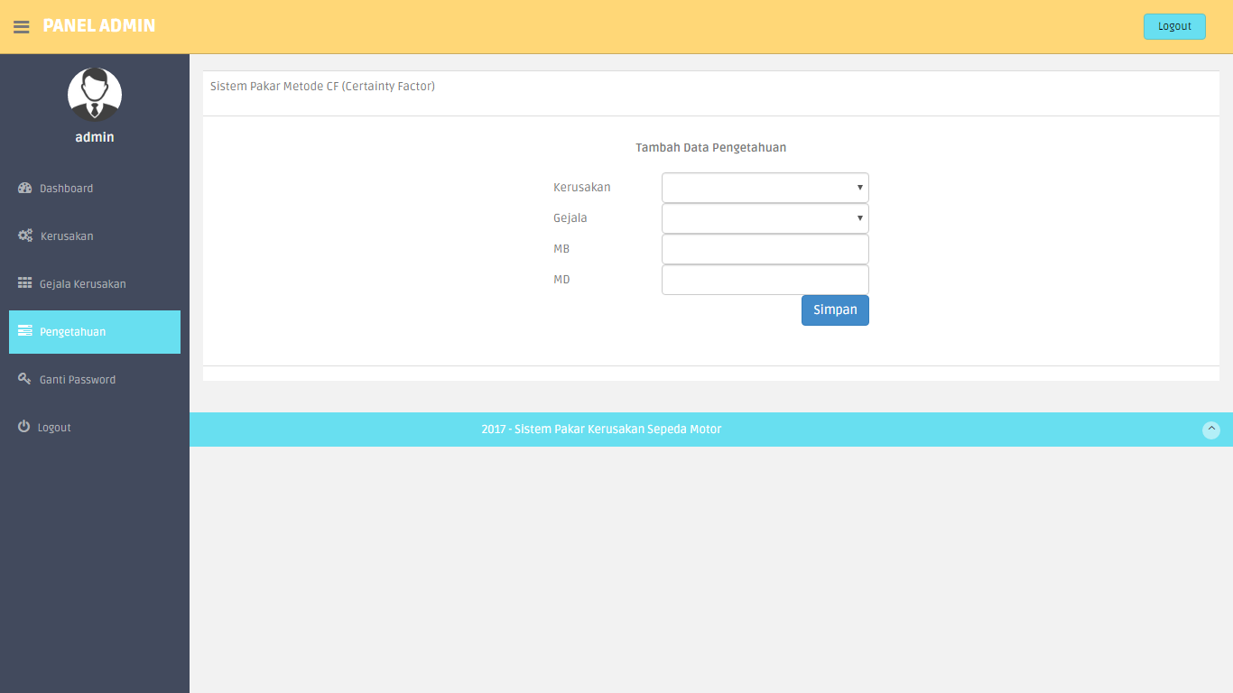 Download Aplikasi Diagnosa Kerusakan Sepeda Motor