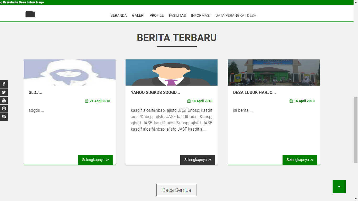 Download Source Code Web Portal Desa Responsive Web