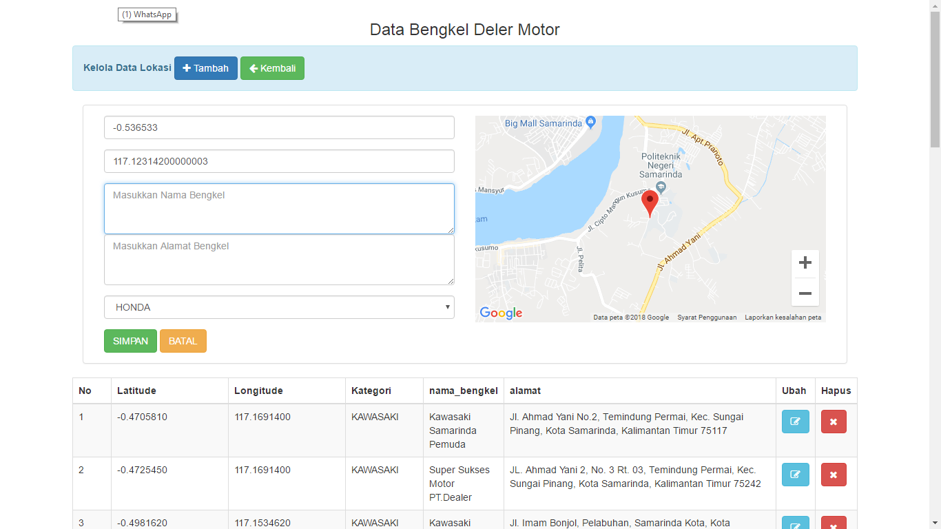 Source Code Aplikasi Gis Berbasis Web