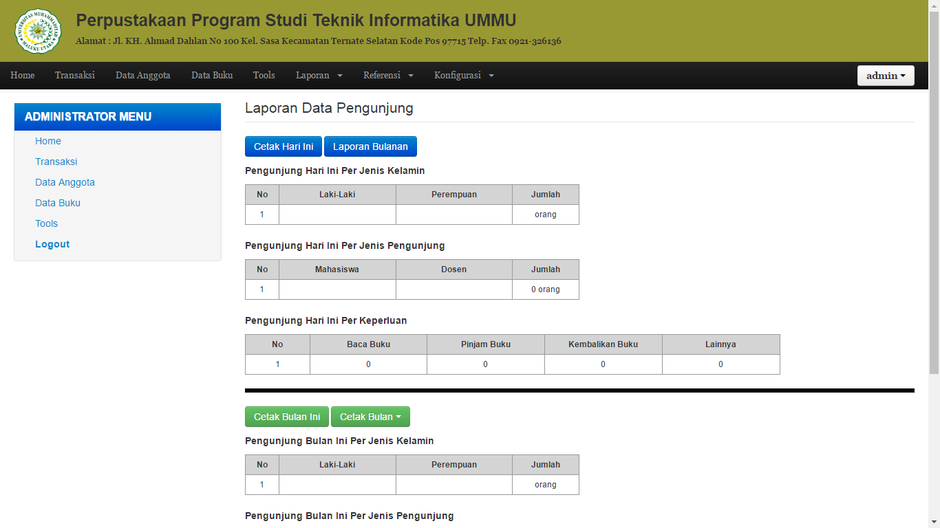 Download Aplikasi Perpustakaan Versi 0.2 Web Online