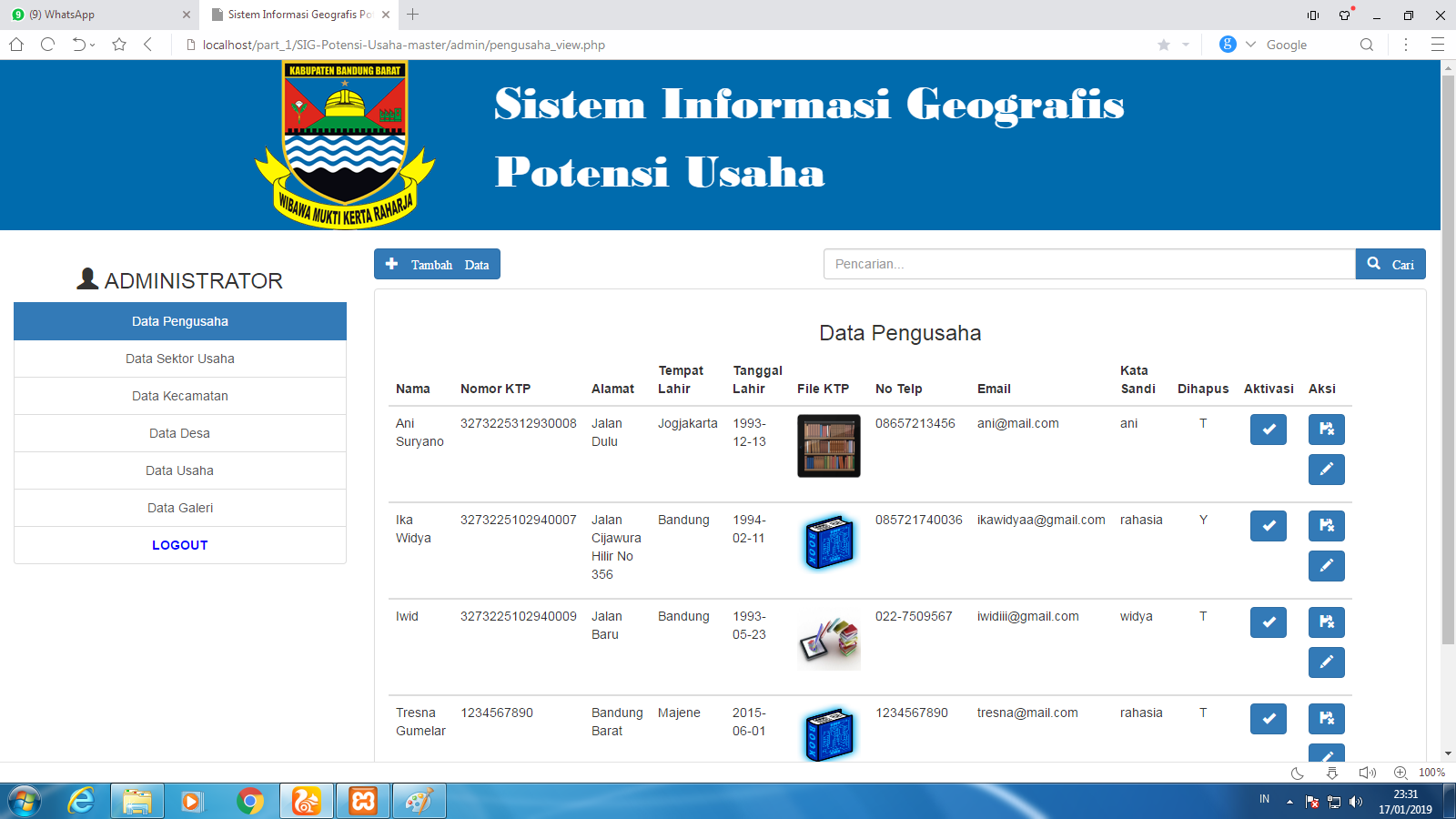 Source Code Gis Aplikasi Peluang Usaha