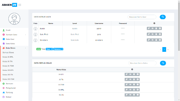 Download Aplikasi Absensi Siswa Berbasis Web 