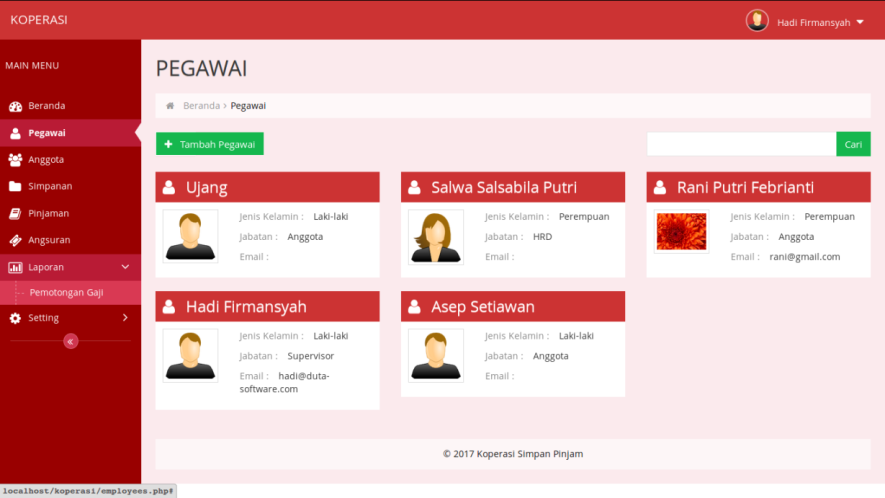 Aplikasi Koperasi Simpan Pinjam Berbasis Web 