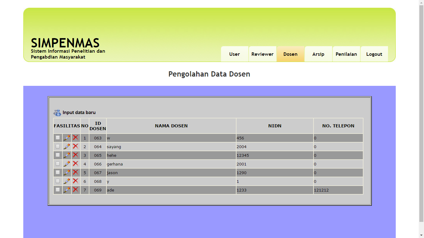 Source Code Sistem Informasi Penelitian Berbasis Web