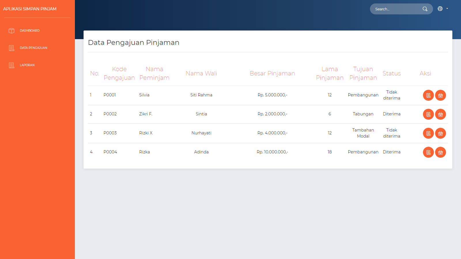 Source Code Aplikasi Pengajuan Pinjaman Online