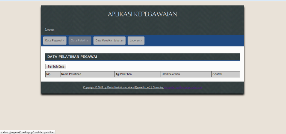 Download Aplikasi Sistem Kepegawaian Berbasis Web Gratis