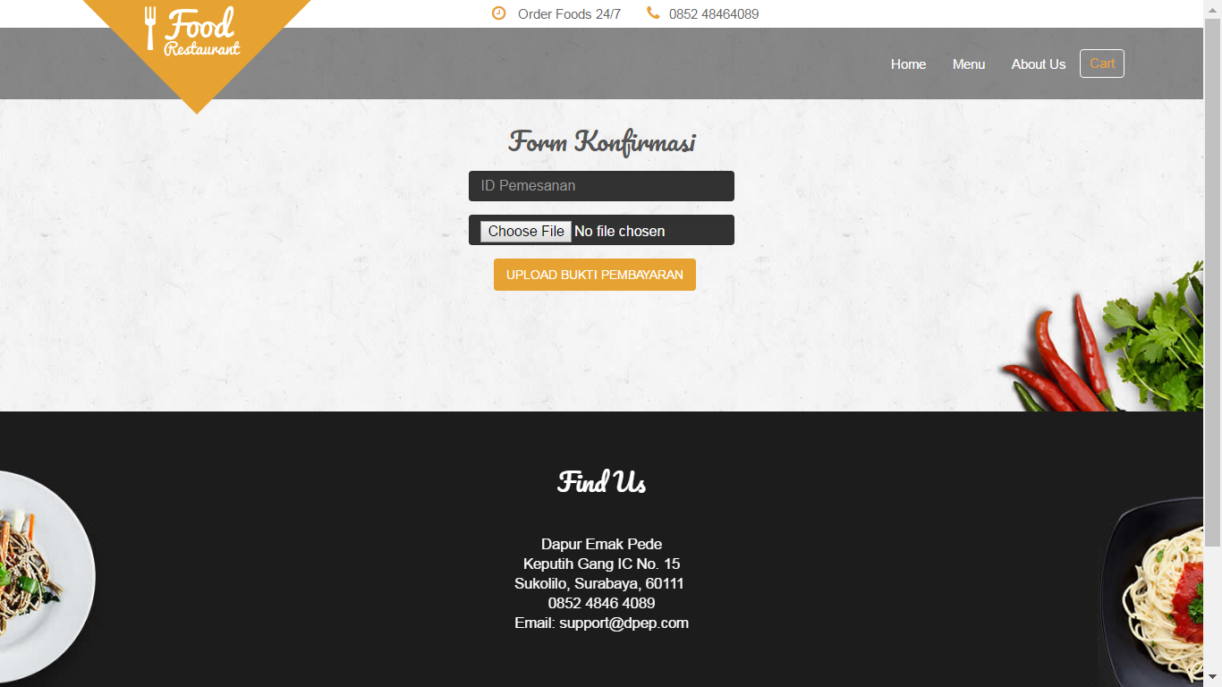 Download Source Code Aplikasi Pemesanan Makanan Atau Cemilan Dengan Php