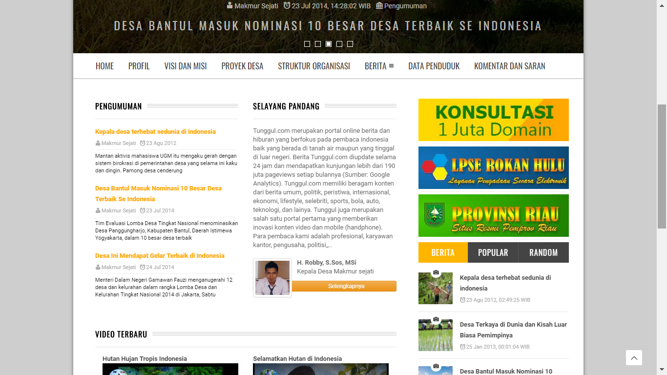 Download Source Code Berita Online Website Desa Full Source Code