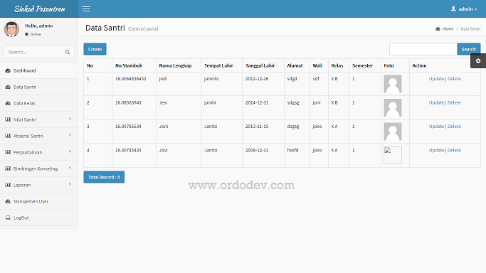 Download Source Code Aplikasi Siakad Pesantren Berbasis Codeigniter