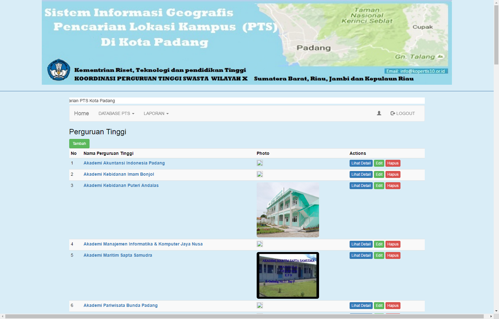 Download Source Code Aplikasi Geografis Sistem Lokasi Kampus Dengan Codeigniter