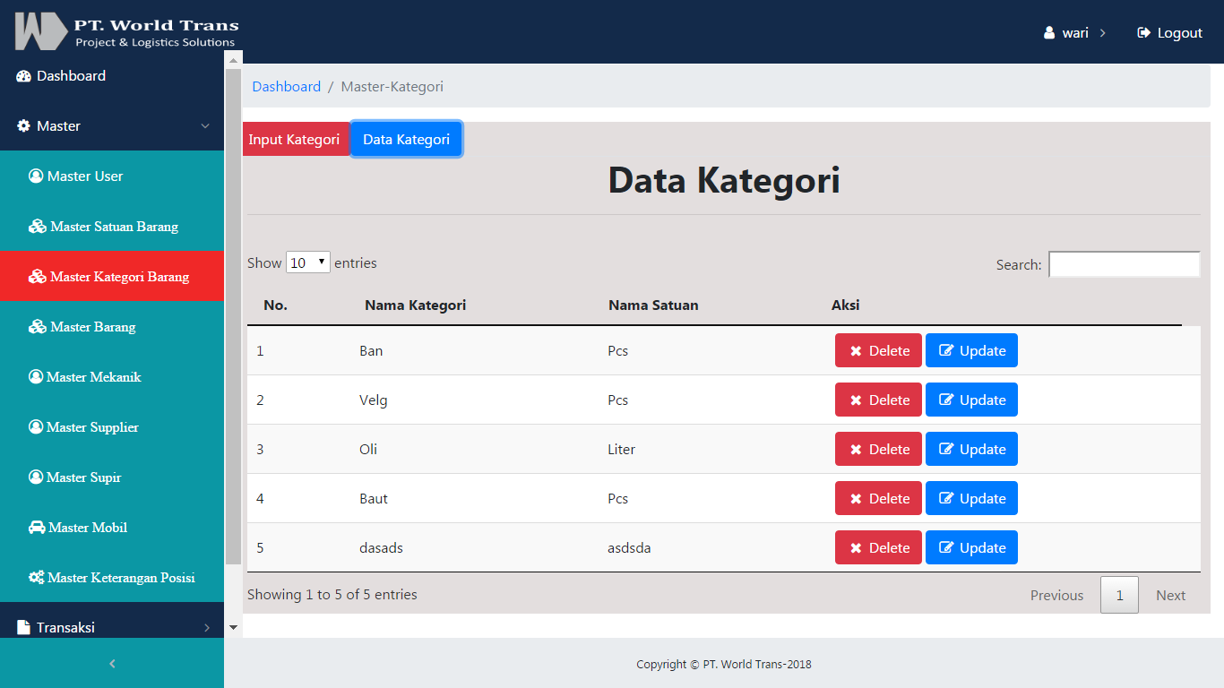 Download Source Code Aplikasi Logistik Penyimpanan Data Dengan Codeigniter