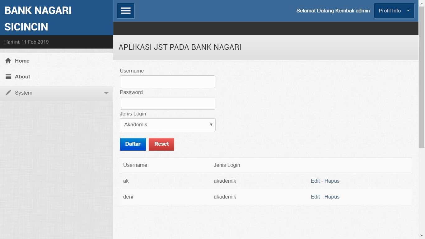 Source Code Aplikasi Bank Data Nasabah Online Dengan Php Mysql