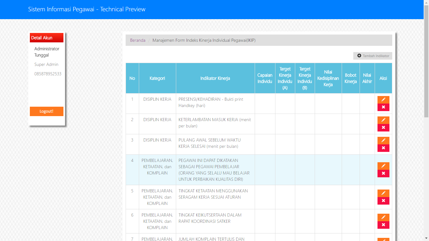 Source Code Aplikasi Sistem Kepegawaian Rumah Sakit Berbasis Php Mysql