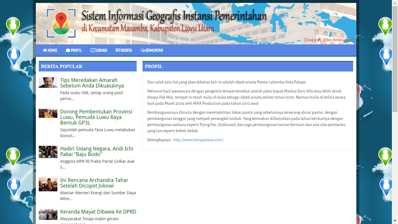 Download Source Code Aplikasi Sistem Informasi Geografis Instansi Pemerintah Dengan Codeigniter