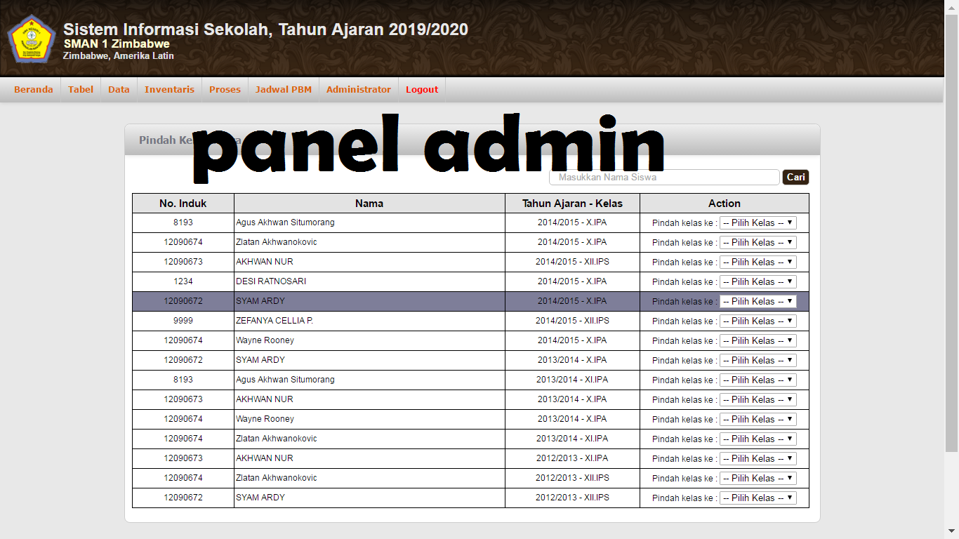 Download Source Code Pengelolaan Sistem Informasi Manajemen Sekolah