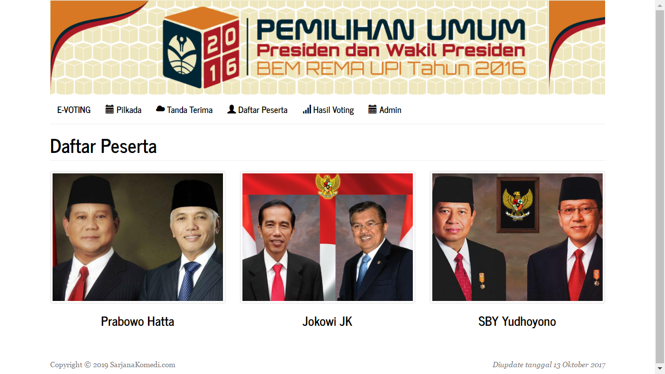 Download Aplikasi E Voting Berbasis Web Codeigniter